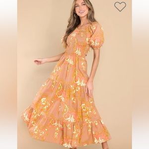 COPY - Alana Rose Abstract Ankle dress- worn once!